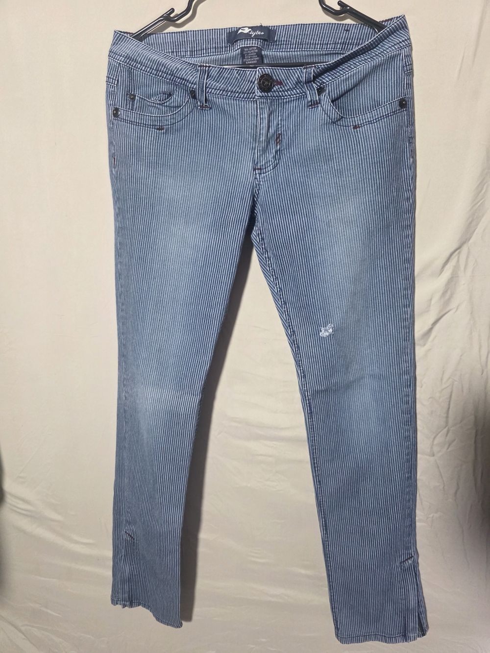 Blue Pinstripe Women’s Jeans - Taylor